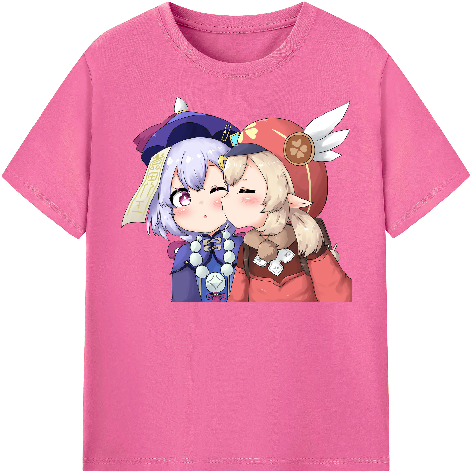げんし神 七七 なな  genshin Nana レディースカジュアルプリントTシャツ（綿100％）